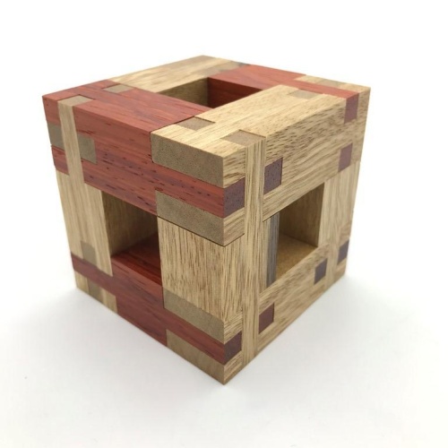 Twelve Straight/ Twisted Black Limba/ Padauk by Yukio Hirose