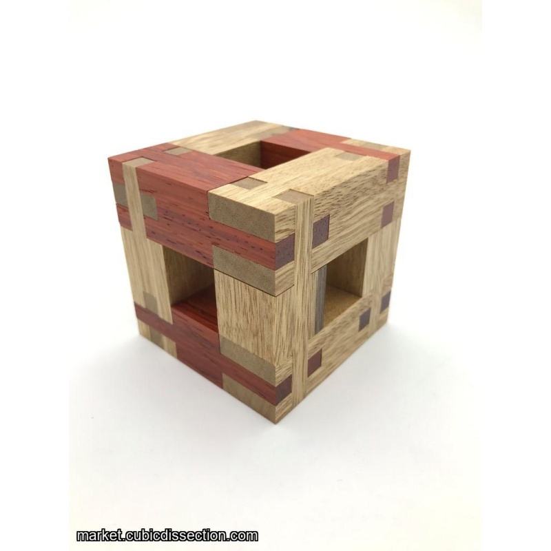 Twelve Straight/ Twisted Black Limba/ Padauk by Yukio Hirose