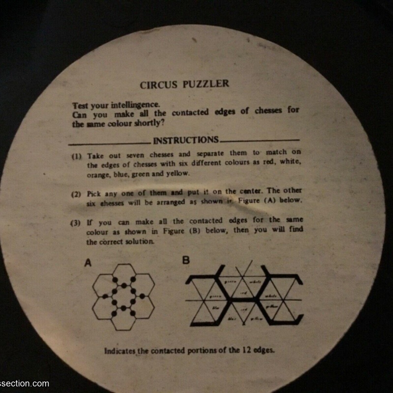VINTAGE Circus Seven Puzzle