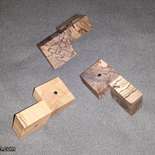 Three Cubes (Spalted Tamarind)