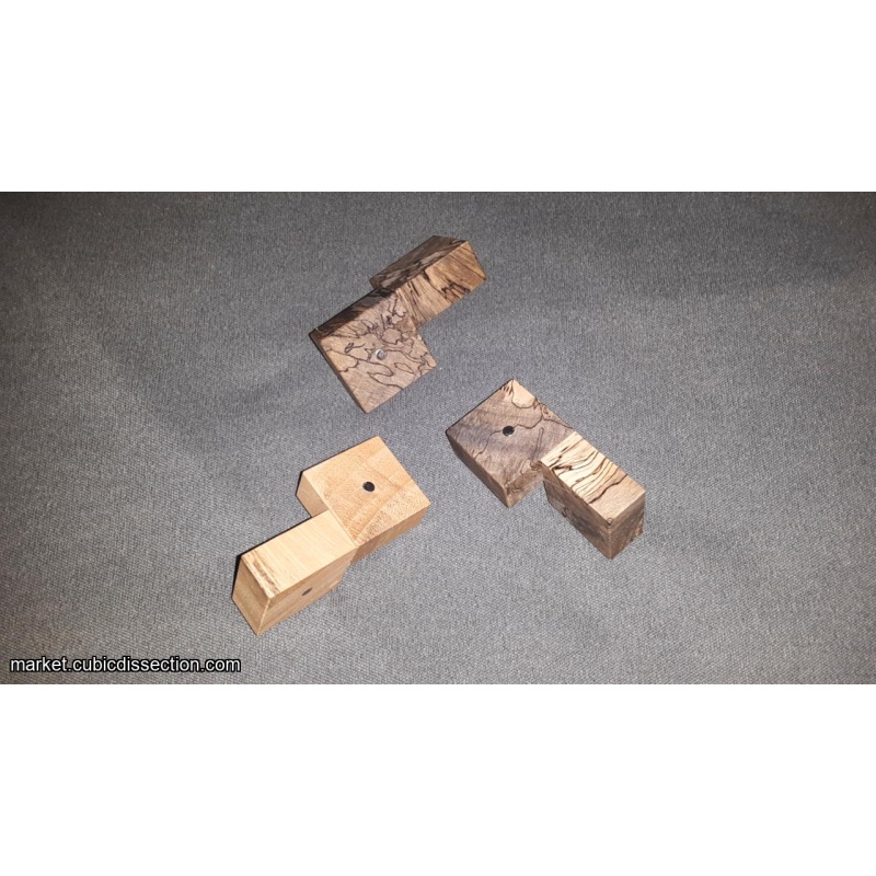 Three Cubes (Spalted Tamarind)