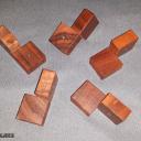 Five Cubes (Patagonian Rosewood)