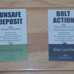 Unsafe Deposit and Bolt Action by Alan Lusford