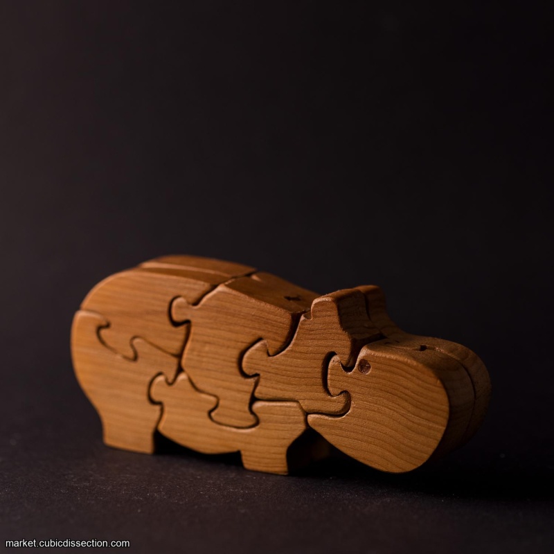 Hippo 3D Jigsaw puzzles