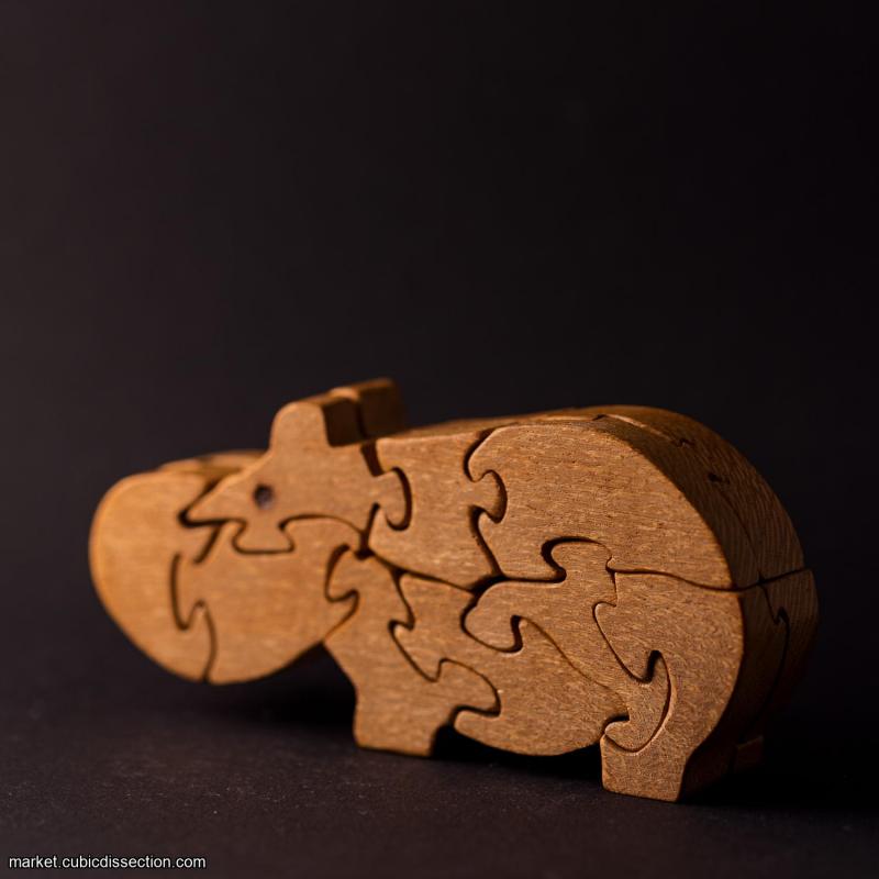 Hippo 3D Jigsaw puzzles