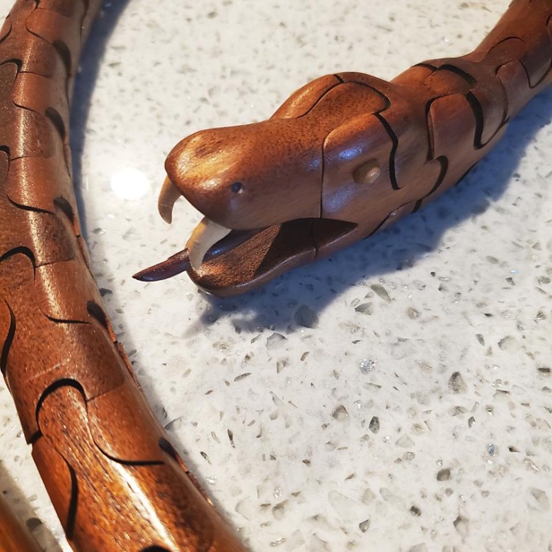 8 Foot Monster Snake Puzzle!  Rare!