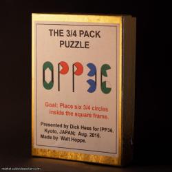 The 3/4 Pack Puzzle by Dick Hess