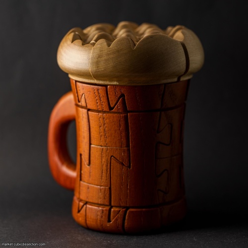 Wooden Beer Puzzle