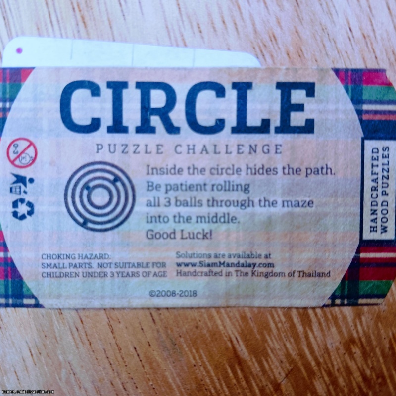 CIRCLE wood maze dexterity