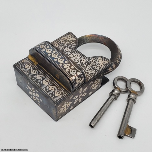 9 Step Extreme - 2 Key Puzzle Lock - With Silver Design