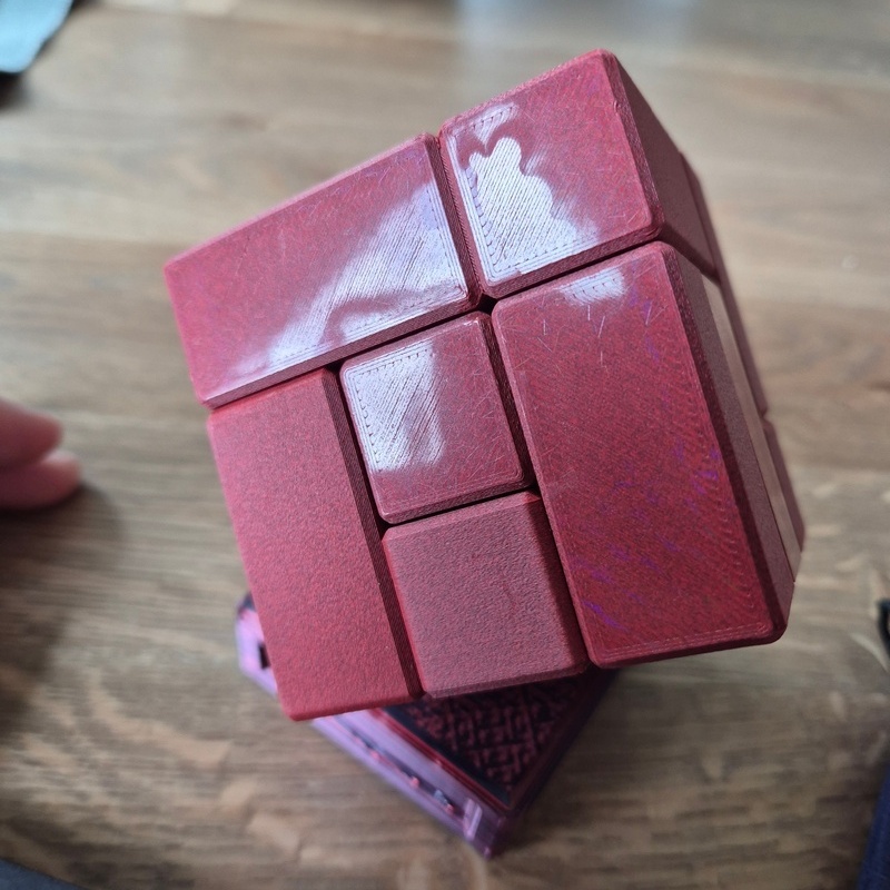 Scion of the Tesseract Red Carbon Fiber with Patterns