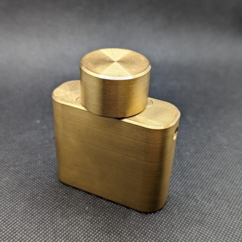 Hip Flask: Brass Sequential Discovery Puzzle