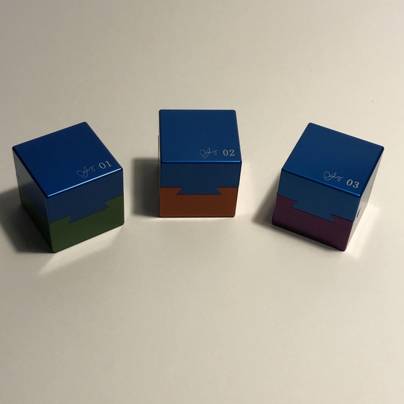 Dove tail cube set