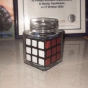 Cube in a jar