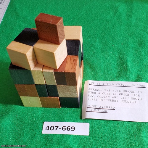 The 1½ Triple Chequered Cube [407-669]