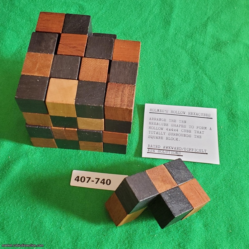 Holmes' Hollow Hexacubes [407-740]