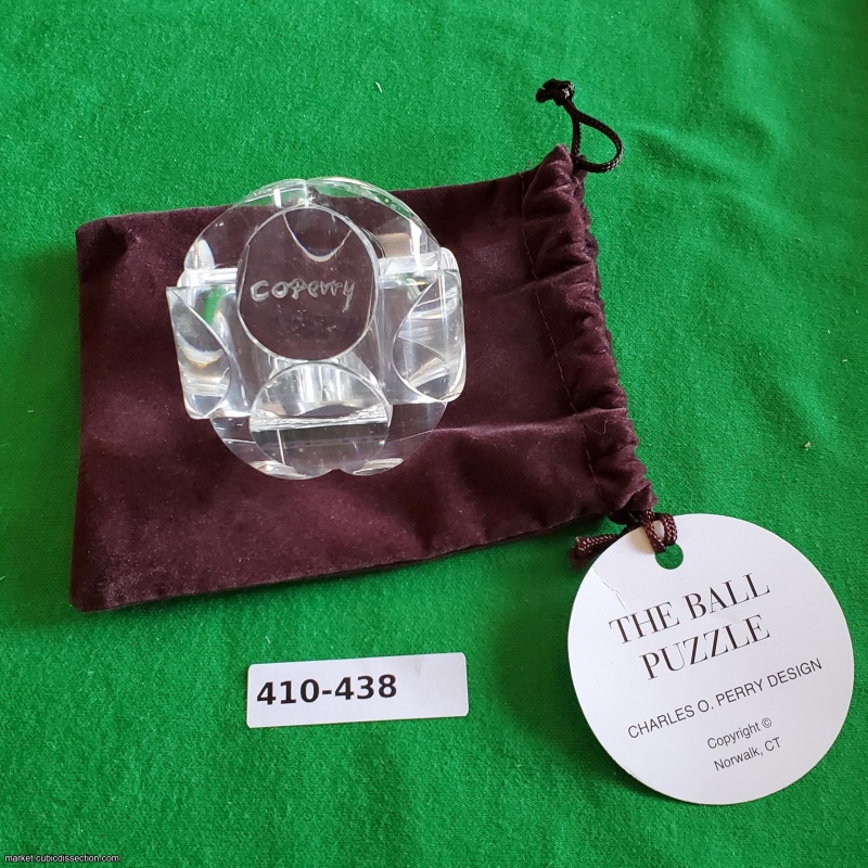 Charles Perry signed original Plexiglas Ball Puzzle [410-438]