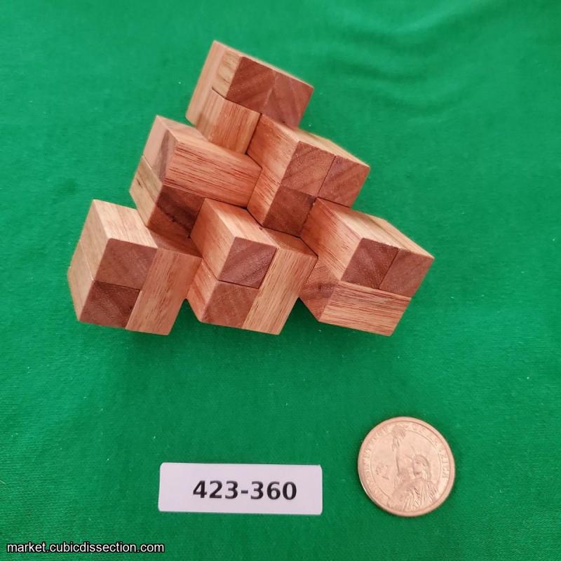 Impossible Triangle of Six Cubes (4pc) by Lensch [423-360]
