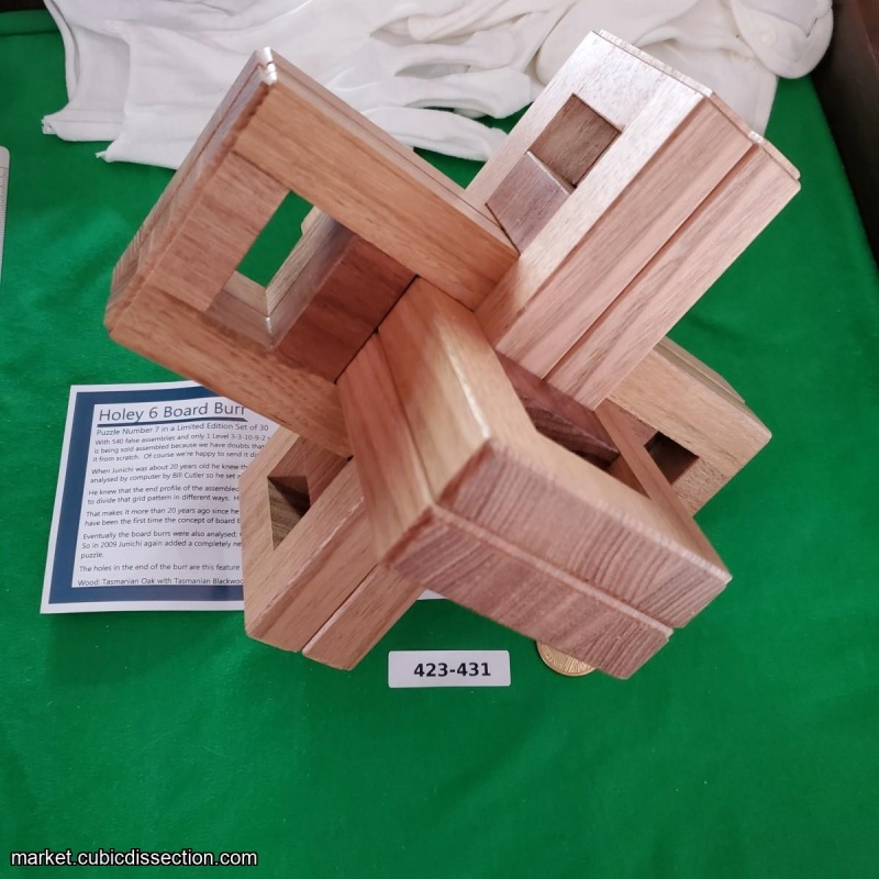 Holey 6 Board Burr (#7/30 LE) by Mr Puzzle [423-431]