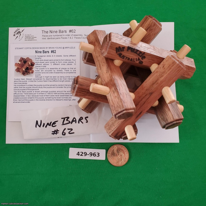 Stewart Coffin Nine Bars STC #62 [429-963]