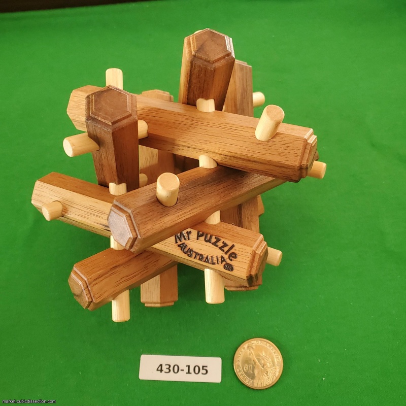 Stewart Coffin Double Four Legged Puzzle STC #81-C-1 [430-105]