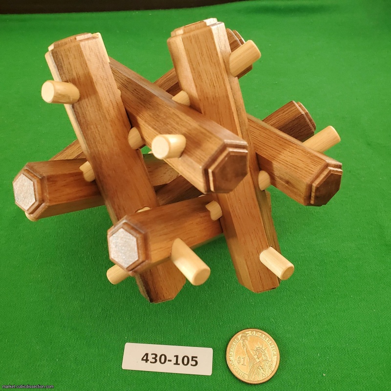 Stewart Coffin Double Four Legged Puzzle STC #81-C-1 [430-105]