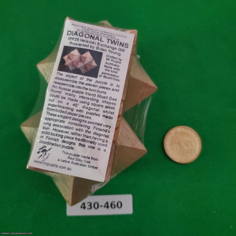 Diagonal Twins (IPP25) by Mr Puzzle [430-460]