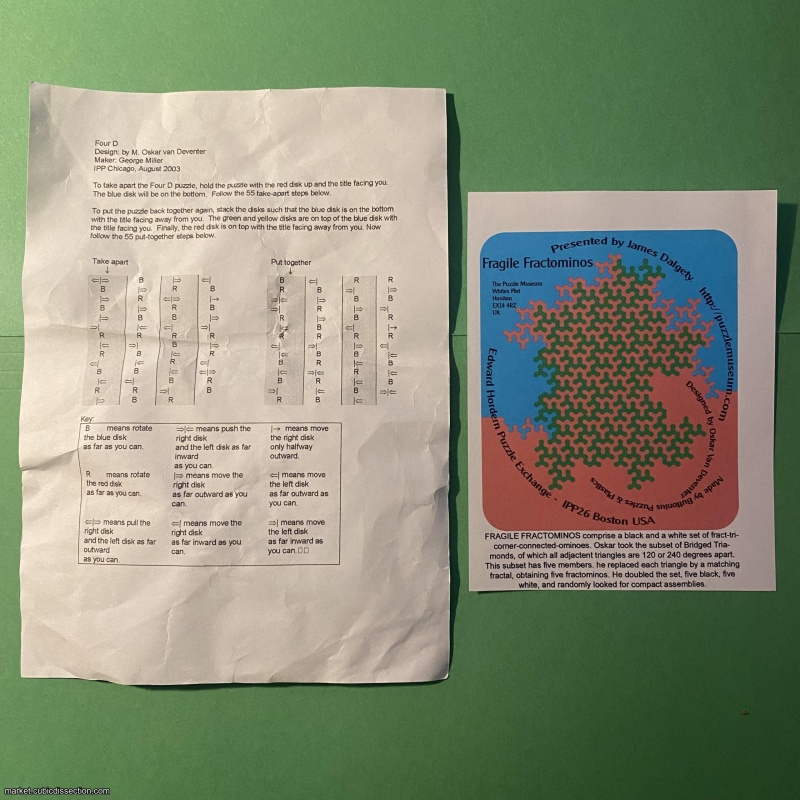 4 x Oskar:  Exchange Puzzles from IPP23 and IPP26