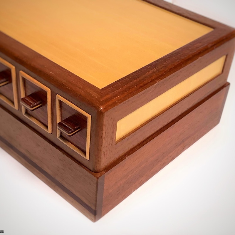 Karakuri Memory Drawers Puzzle Box by Hiroshi Iwahara