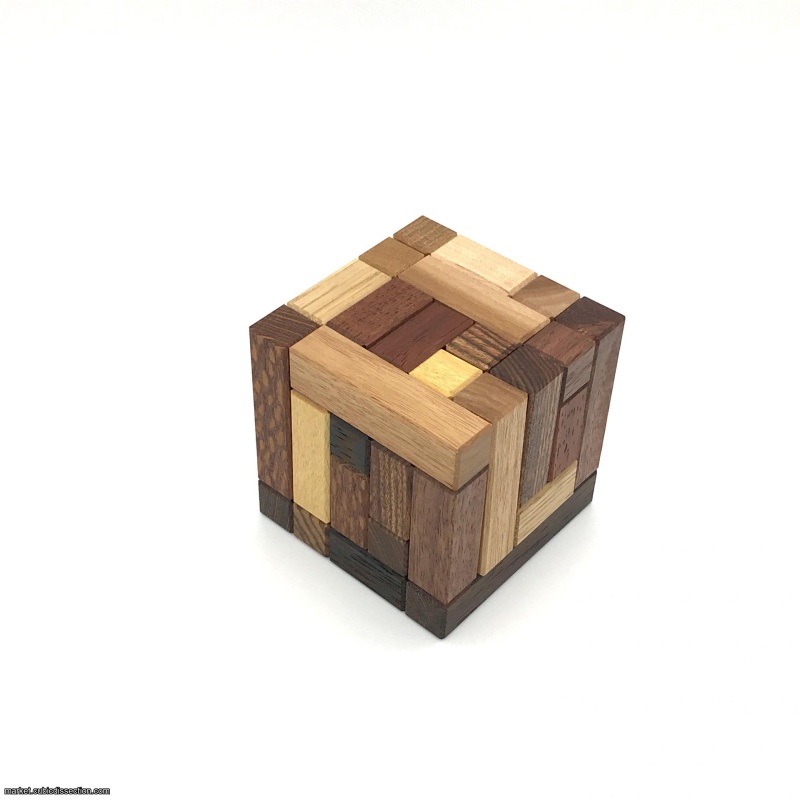 Worm Cube by Emil Askerli Unique Woods