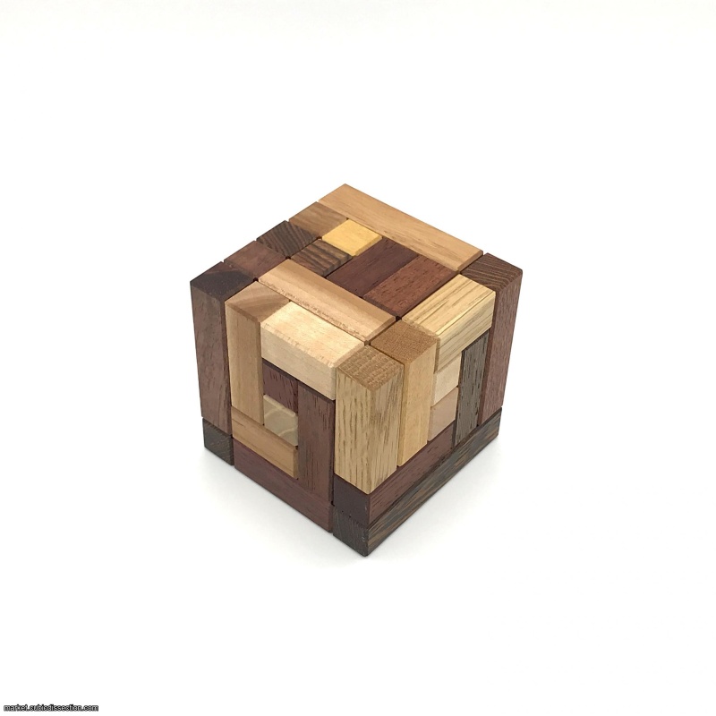 Worm Cube by Emil Askerli Unique Woods