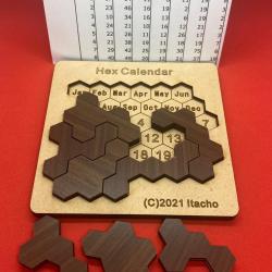 Hex Calendar Hexagon Puzzle by Itacho