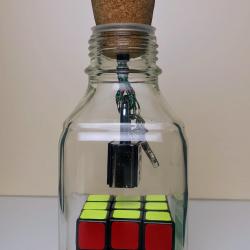 Cube in a bottle