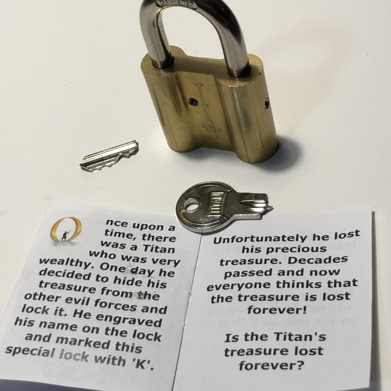 Titan treasure puzzle lock