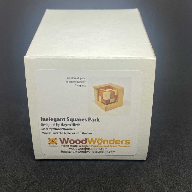 Inelegant Squares Pack by Haym Hirsh made by Woodwonders