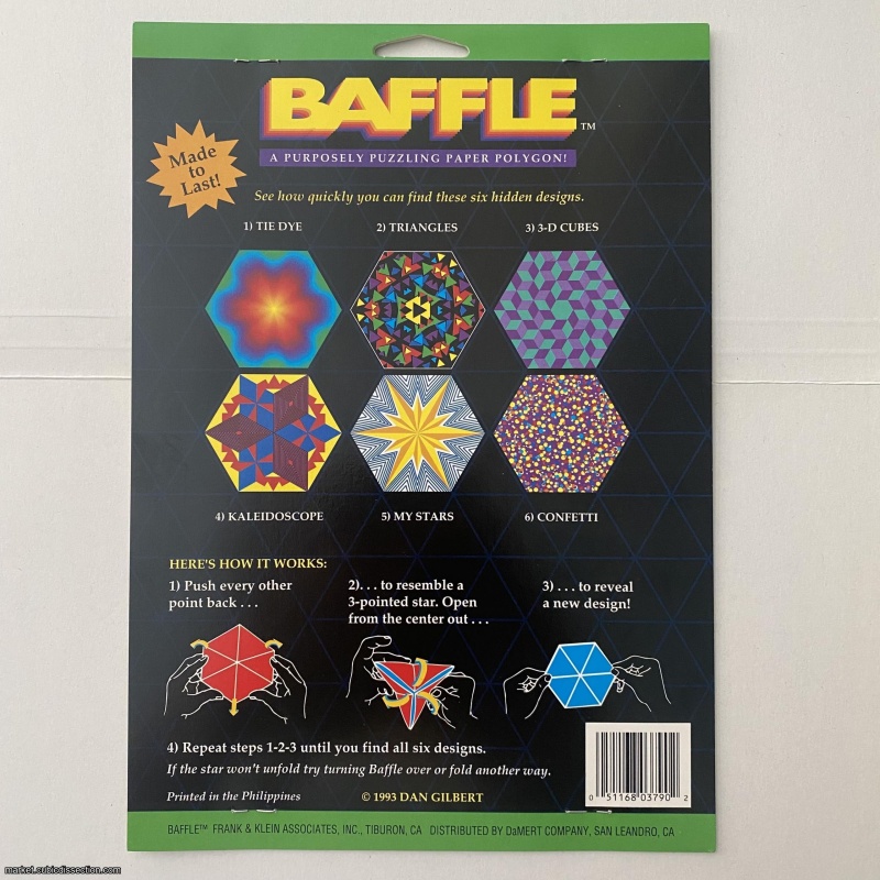 Baffle, a hexa-hexa-flexagon from 1993