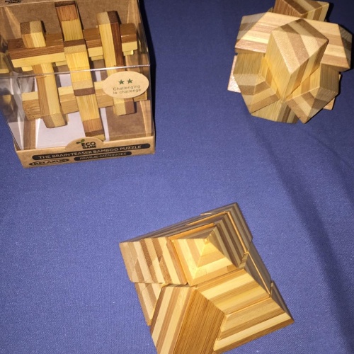 Set of 3 Bamboo Puzzles