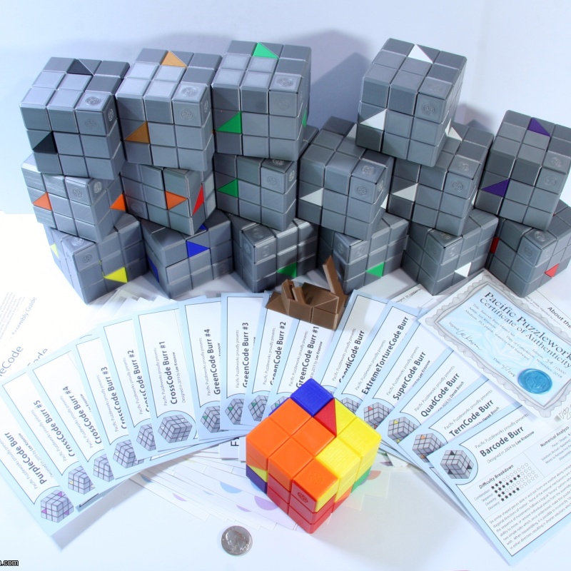 Lee Krasnow - 3D printed Barcode Burr Master Set