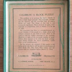 Calibron Twelve Block Puzzle