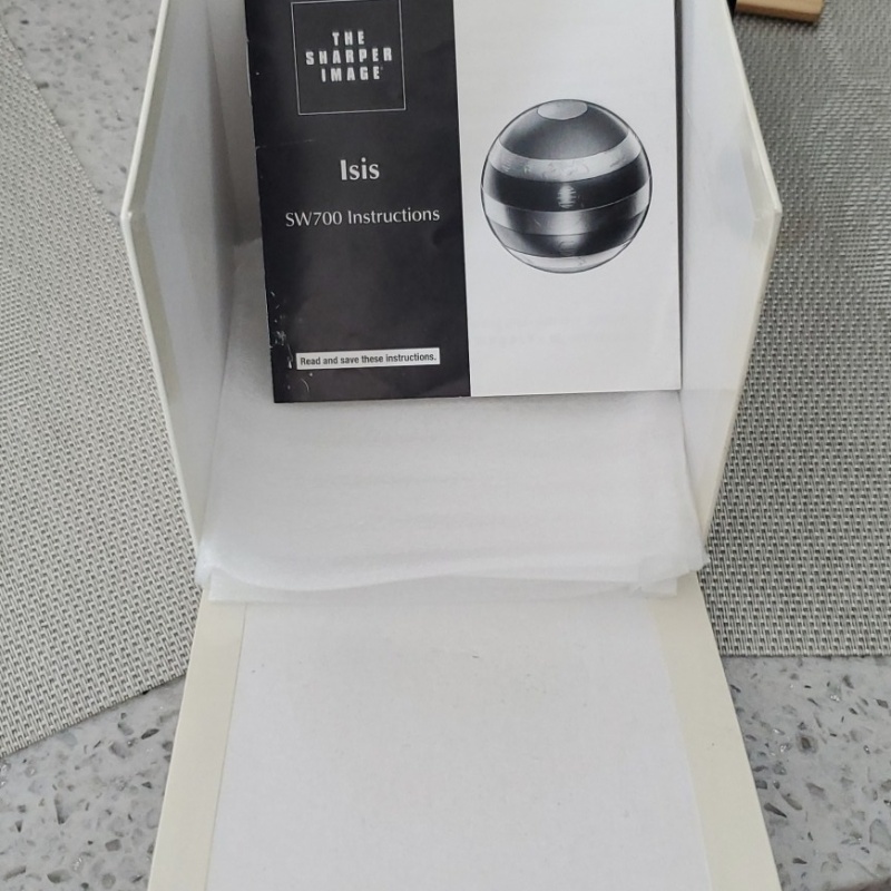 ISIS 1 Sharper Image Original Box, Instructions.