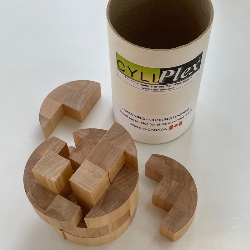 CalmPlex, CyliPlex, and PyraPlex Puzzles