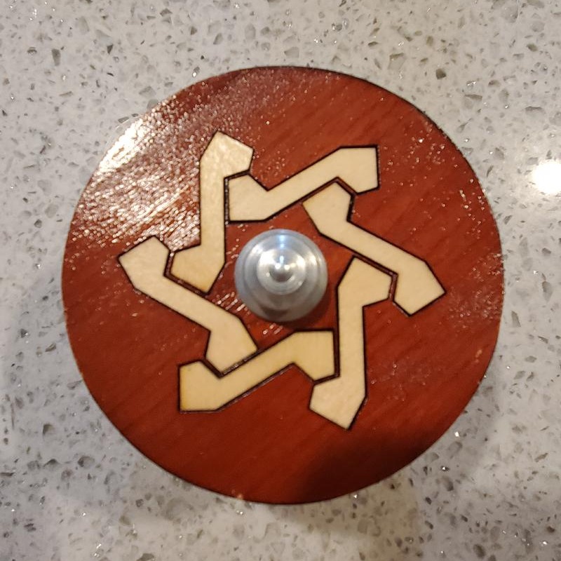 Double Octagon Inlay Puzzle Box