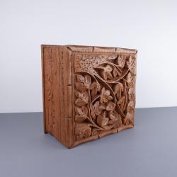 Hand Carved Box - Bits and Pieces