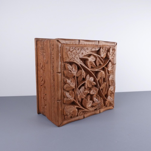 Hand Carved Box - Bits and Pieces