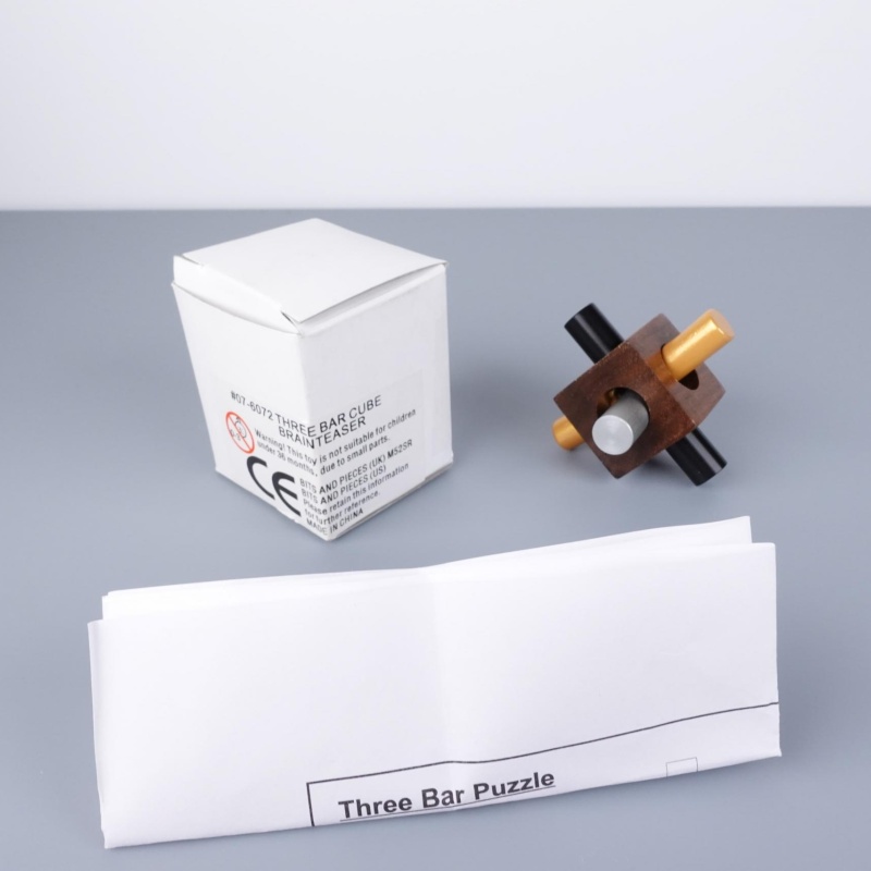 Three Bar Cube - Bits and Pieces Puzzle - Rare