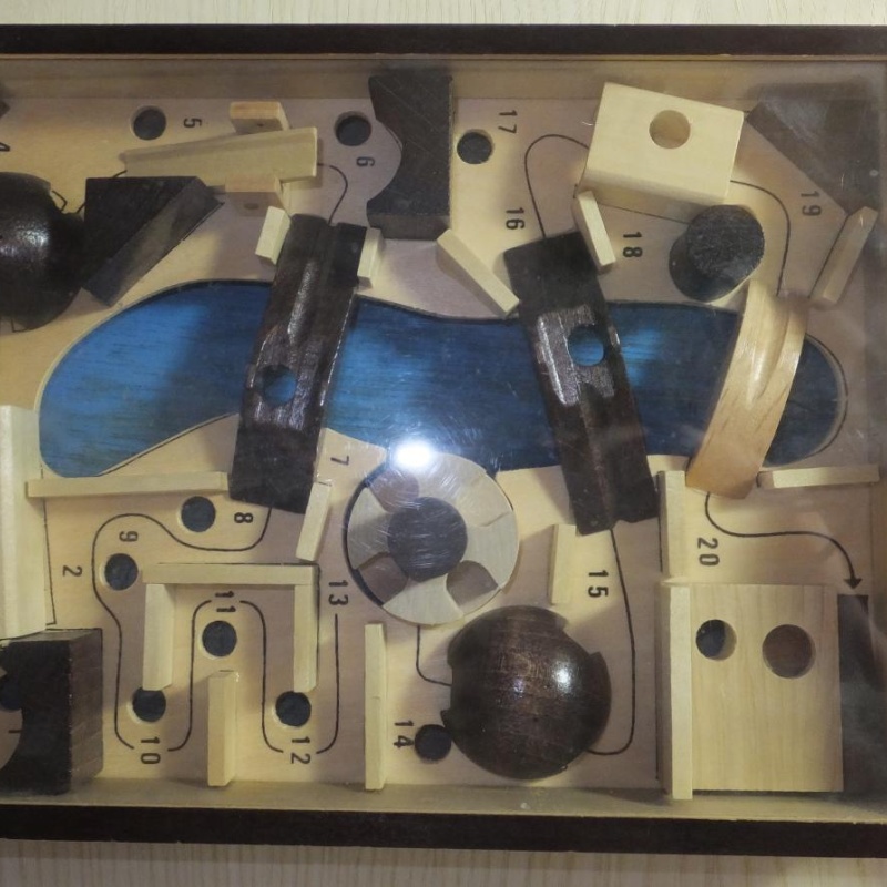 One large format Wooden Dexerity Game  (Lot 11)