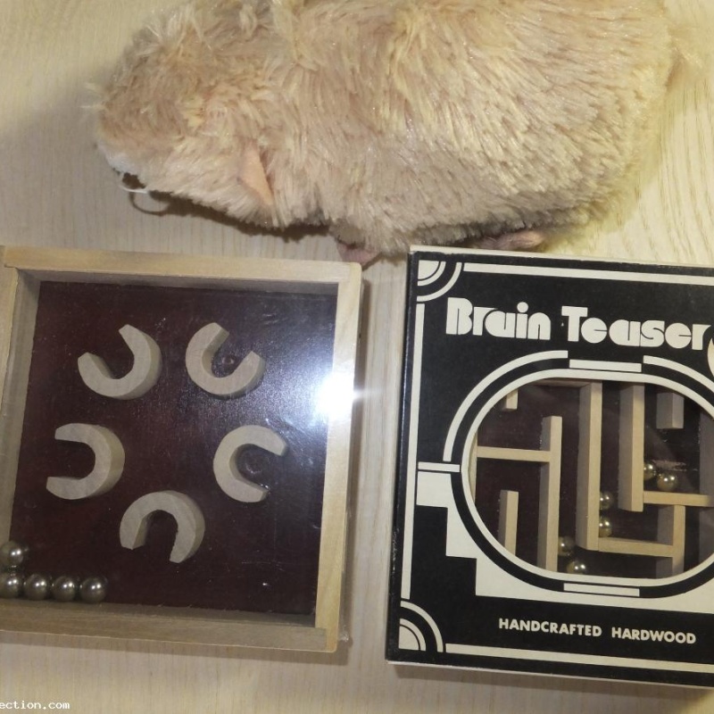 Two standard format Wooden Dexerity Game by WADA (Lot 12)