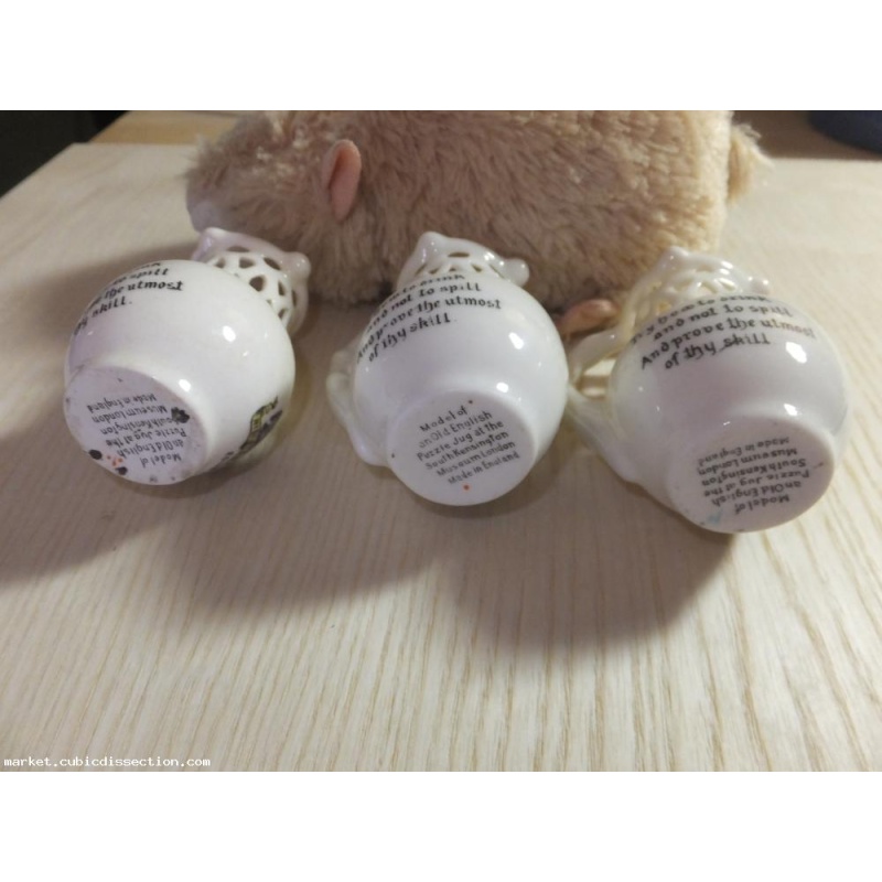 3 Crested Puzzle Jugs, Halifax, Bristol, Edinburgh  (Lot 4 of 4)