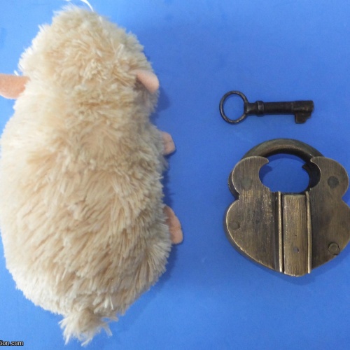 Trick Padlock #2 No markings, brass shackle