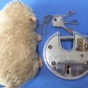 Trick Padlock #9 "Champion 10 Levers M.R 90mm"